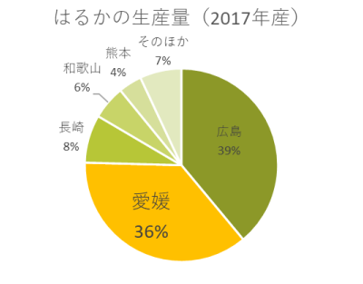 はるかの生産量